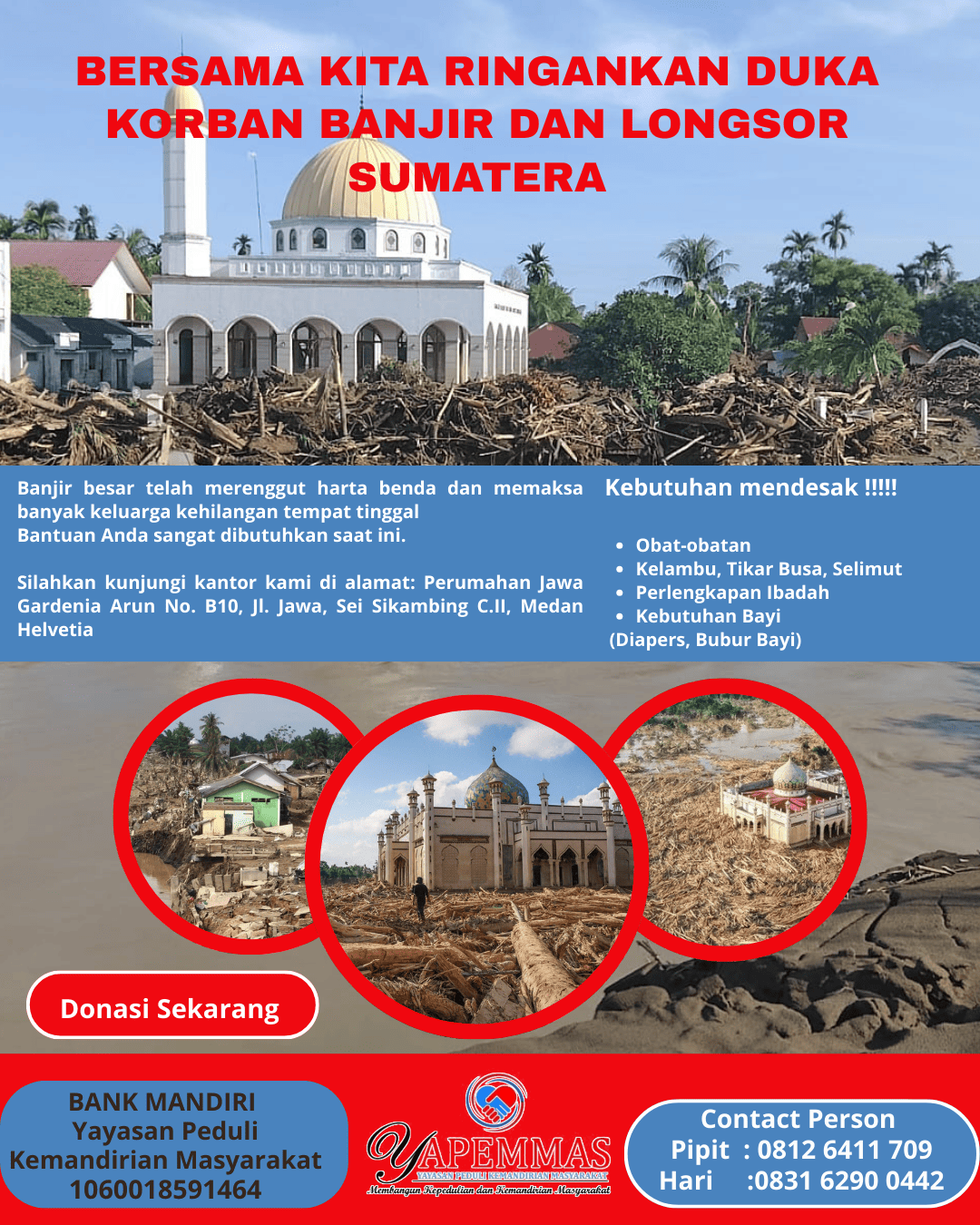 Pray For Sumut | Bantuan untuk Bencana Banjir di Sumatera Utara